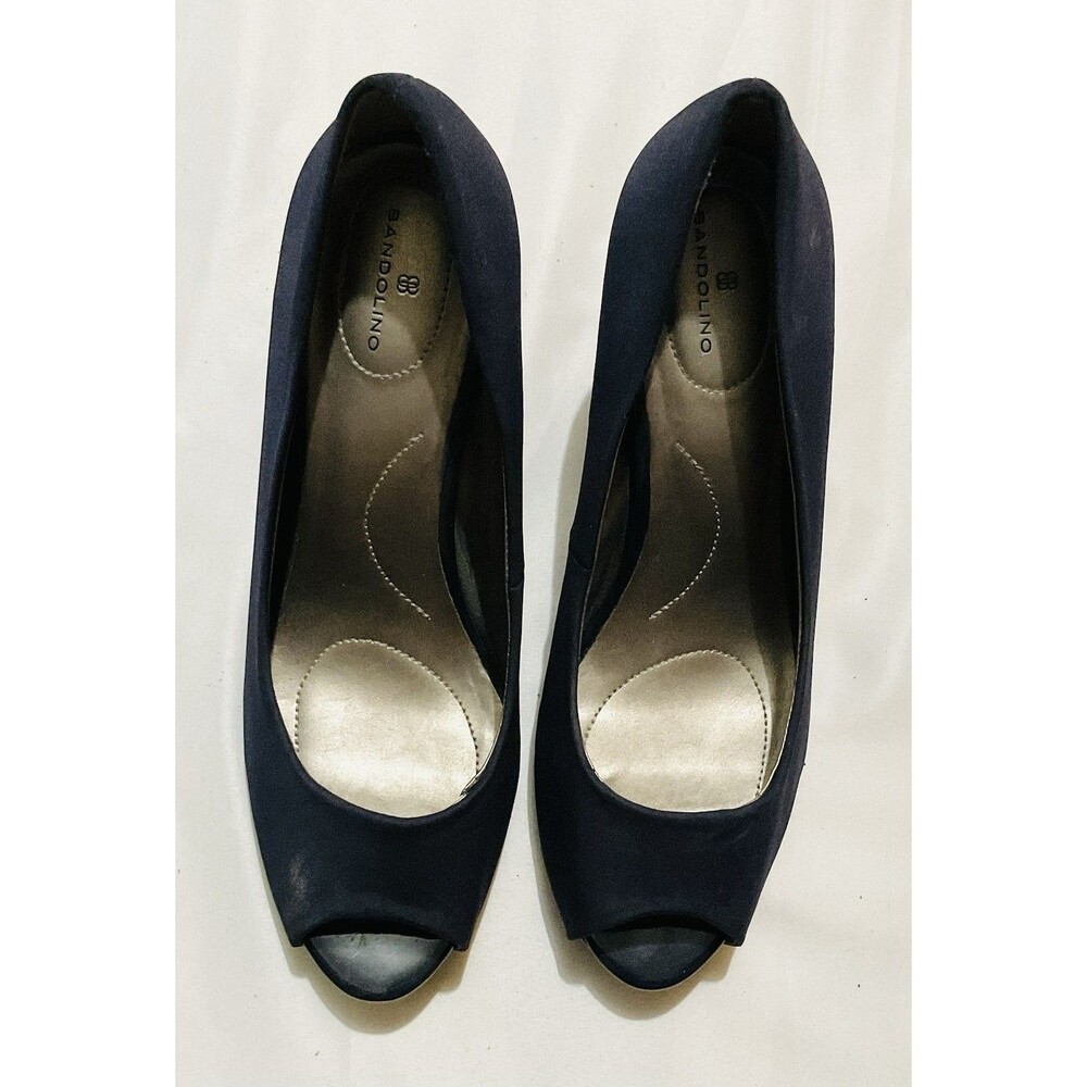 Bandolino Women’s Rainaa Peep Toe Platform Stiletto Dress Pump Size 9 1/2 - Picture 2 of 6